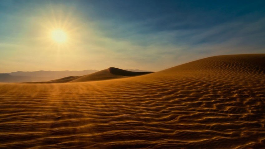 Sunset Sahara Desert Background HD Download