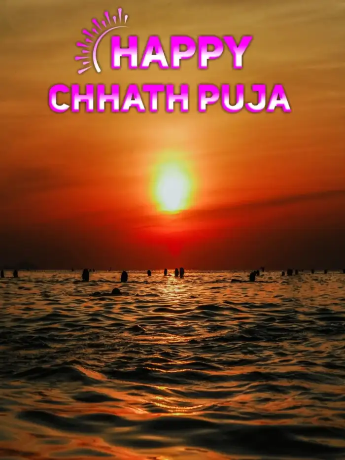 Sunset Sea Chhath Puja Photo Editing Background HD