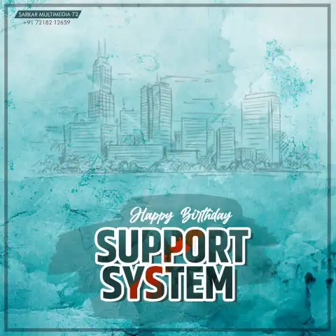 Support System Banner Background Full HD Download Free