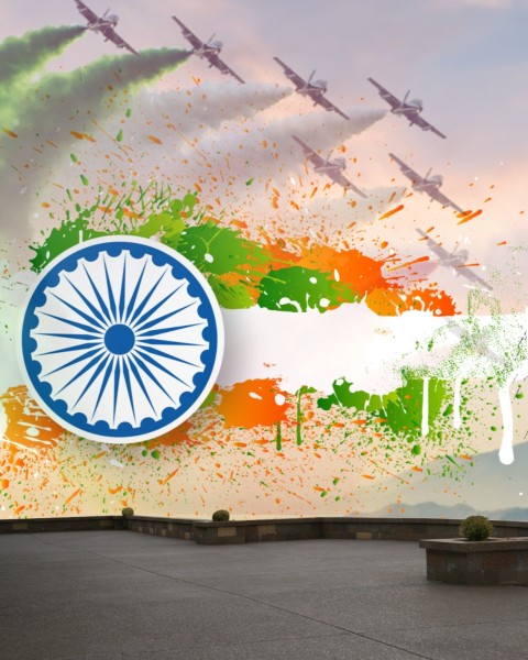 Terrace 26 January Republic Day Editing Background