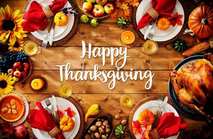 Thanksgiving Pumpkins And Food On A Wood Surface Background HD Images