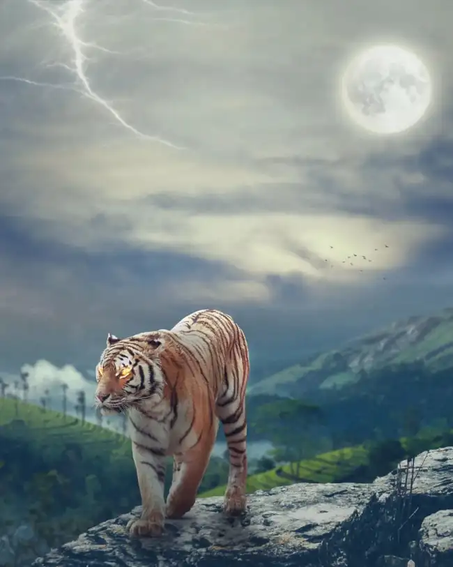 Tiger Walking  Editing Background HD Download