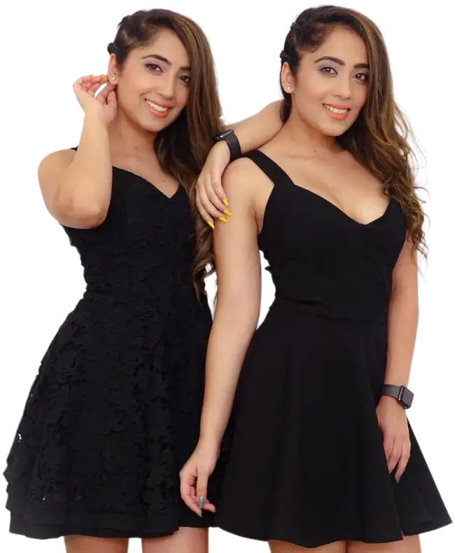 Tiktok Girl In Black Dress PNG Images Download