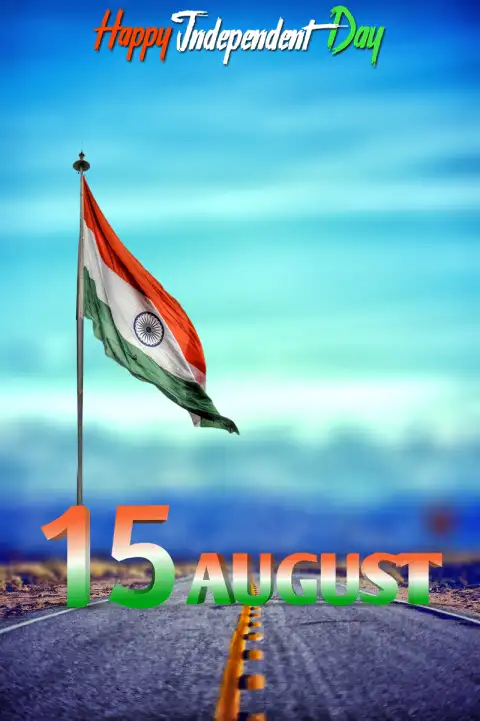 Tiranga 15 August Road Blu CB Editing Background Full HD Download