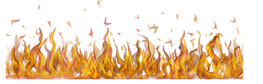 Translucent Fire Flame Horizontal PNG HD Images