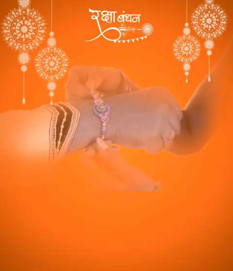 Tying Rakhi In Hand Raksha Bandhan Editing Background HD