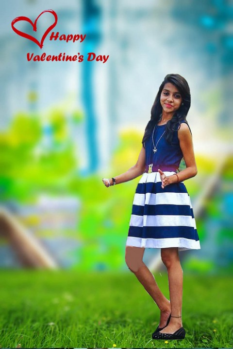 Valentine Day Photo Editing Background With Girls 2021