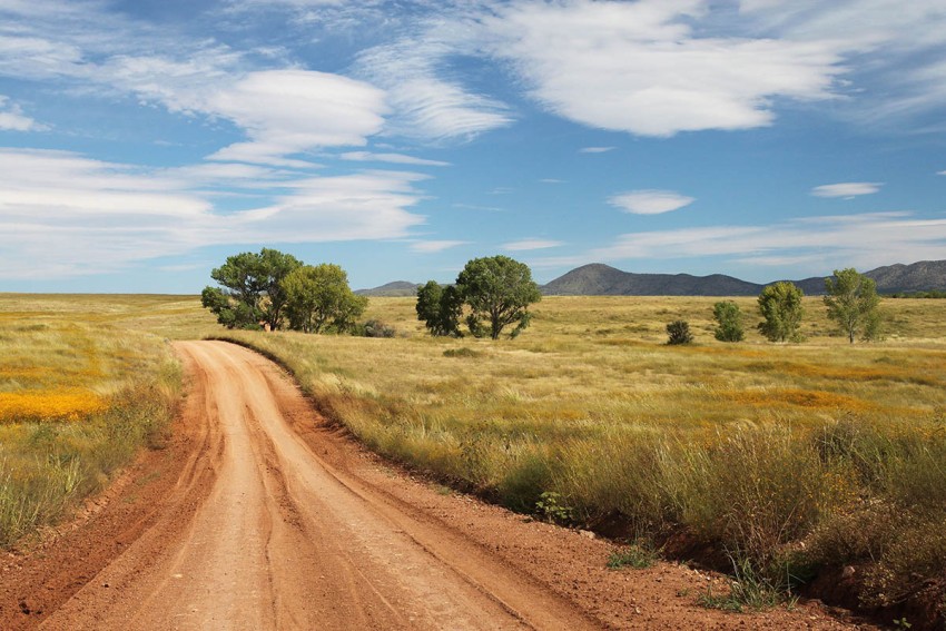 Village Field Road Background HD Download