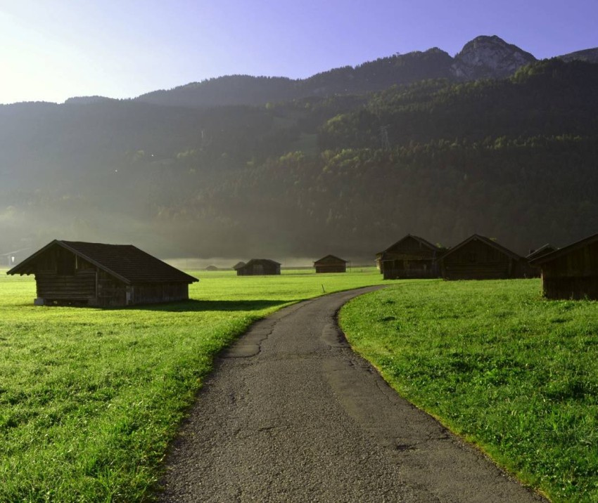 Village Grass Road Editing Background HD Download