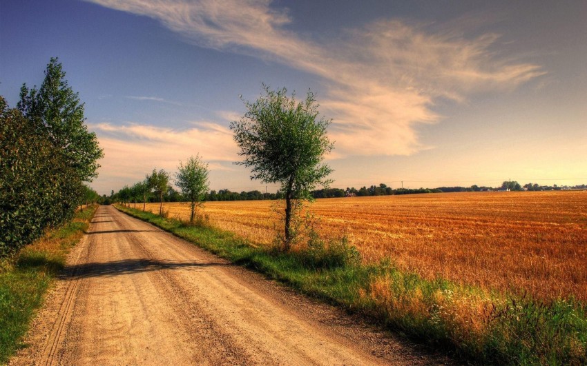 Village Road Background HD Photos Images Download