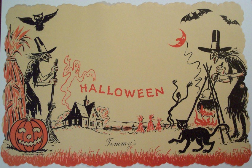 Vintage Halloween HD Background Wallpaper