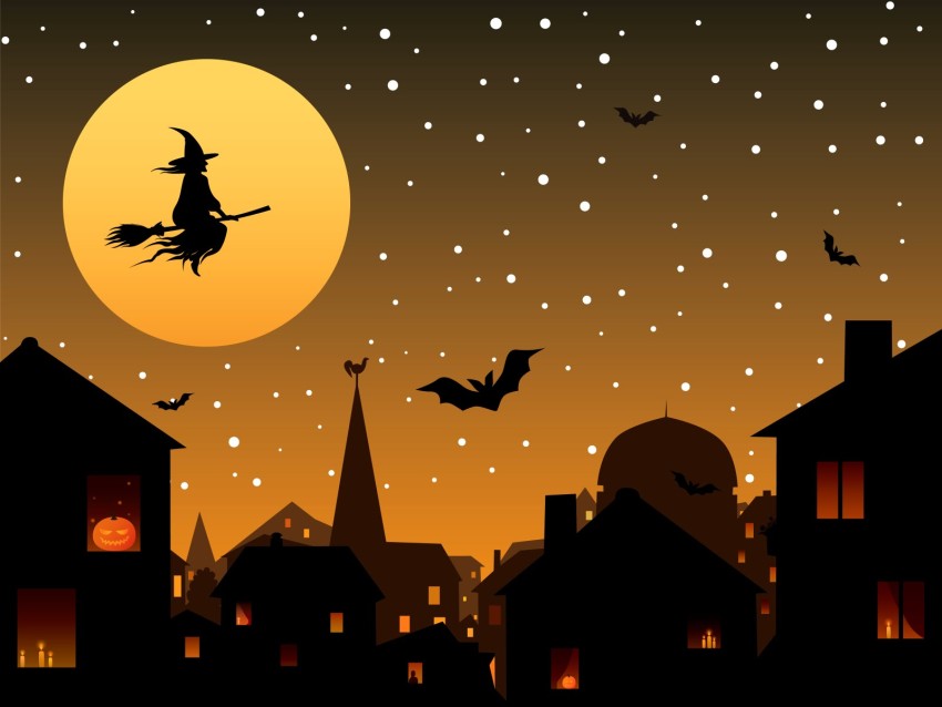 Vintage Halloween HD Background Wallpaper