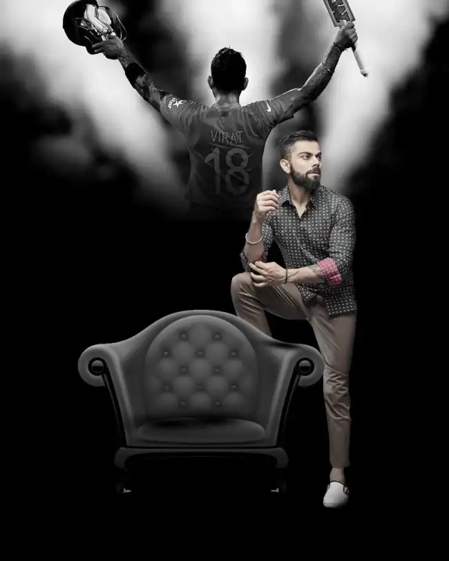 Viral Kolhi With Chair CB Edit Background HD Download