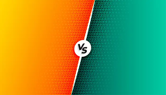 VS Orange Green Thumbnail Background Free Download