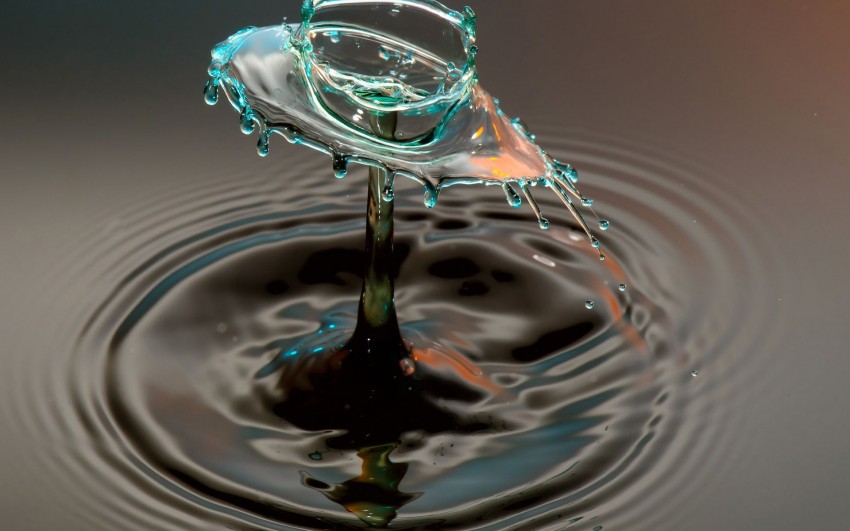 Water Splash Droplet HD Background Wallpaper