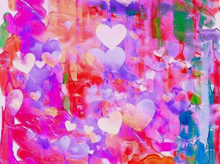 Watercolor Heart Background HD  Images