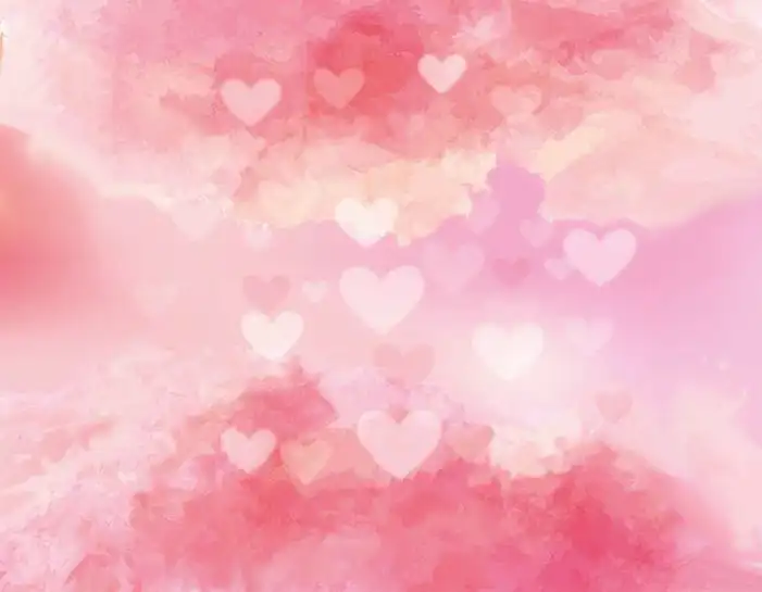 Watercolor Pink Heart Background HD  Images