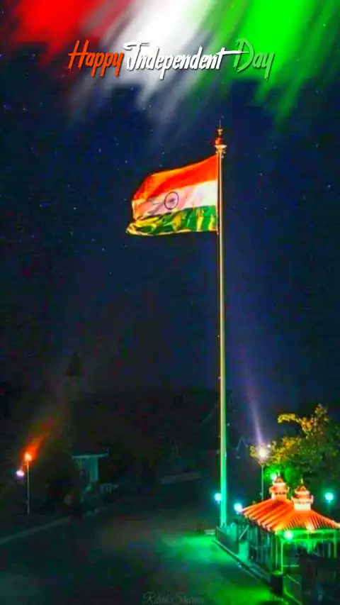 Waving Flag Independence Day 15 August Editing Background HD