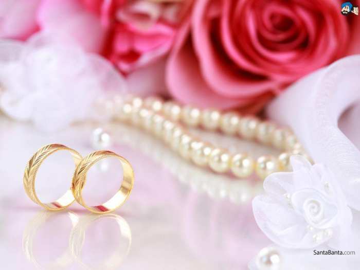 Wedding Flower Ring Marriage Background Free Download