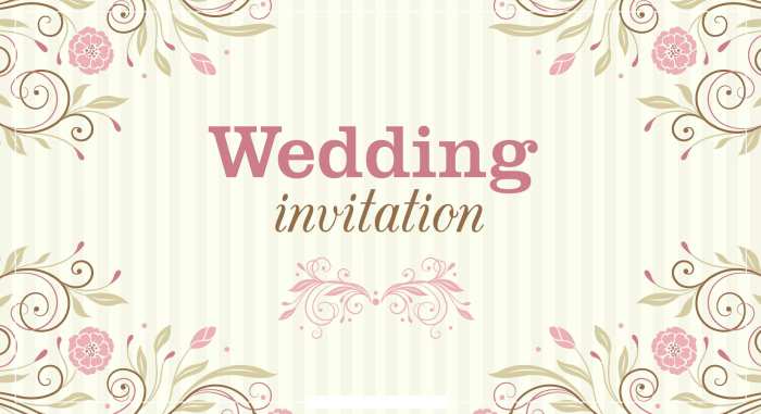 Wedding InvitationBackground Free Download