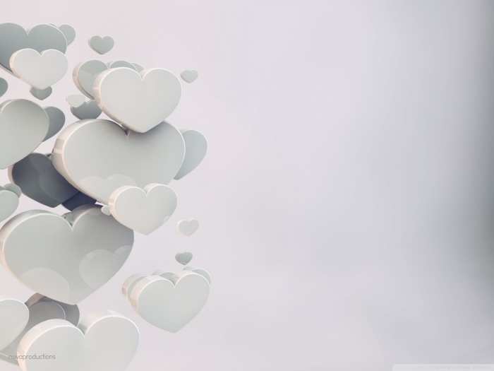 Wedding Marriage White Heart Background Free Download