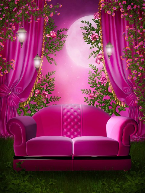 Wedding Studio Background With Sofa