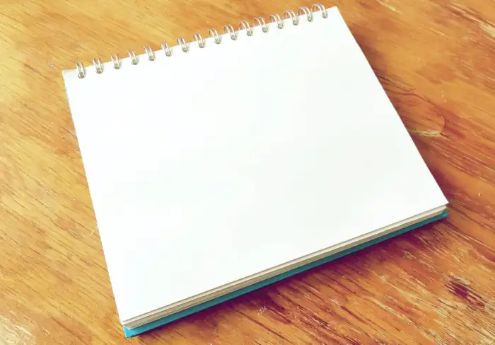 White Blank Page Notebook Background HD Images