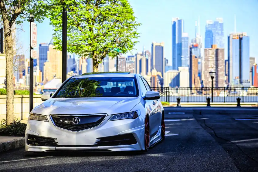 White Car In City Editing Background HD Download