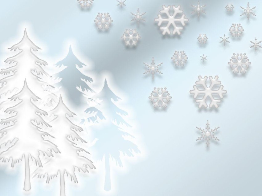 White Christmas HD Background Wallpaper