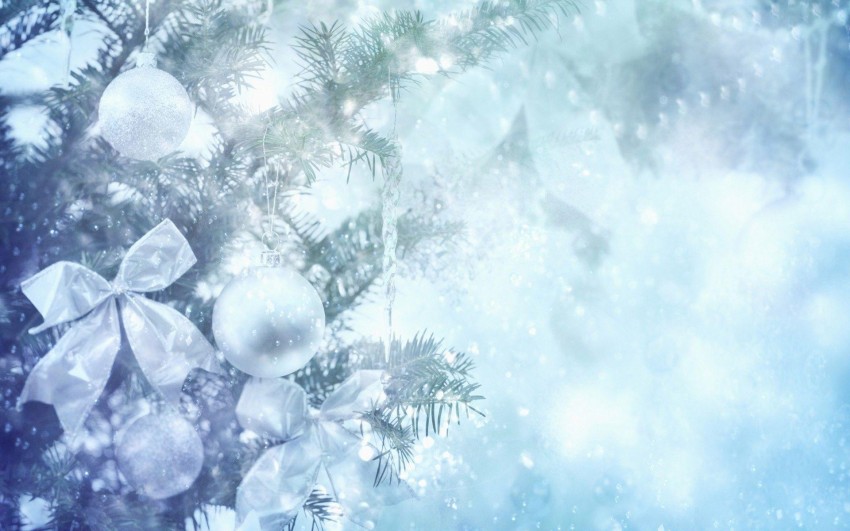 White Christmas HD Background Wallpaper