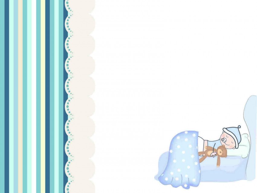 White Cute Baby PowerPoint Background Templates