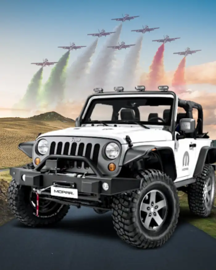 White Jeep CB 15 August Editing Background HD Download