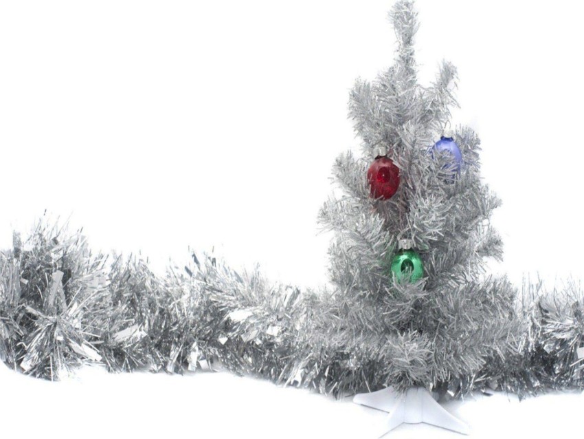 White Merry Christmas Tree HD Background Wallpaper