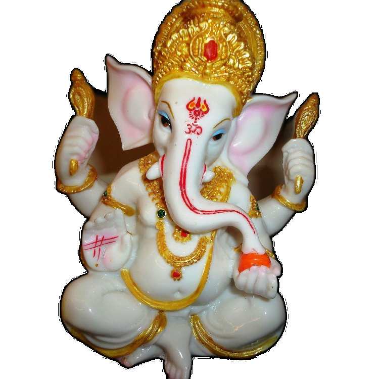 White Statue Ganesh PNG Images Download Free