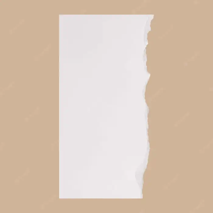 White Torn Paper On Peach Background