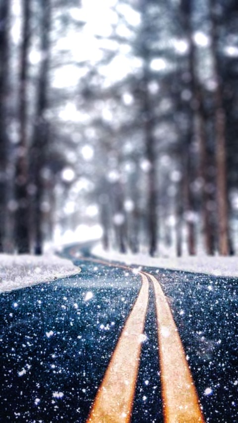 Winter Highway Road CB Snapseed Picsart Background HD