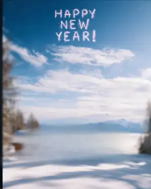 Winter Picsart Happy New Year 2023 Background