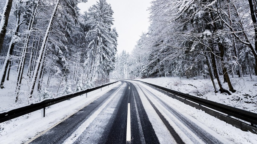 Winter Road Background  Full HD   Download Free