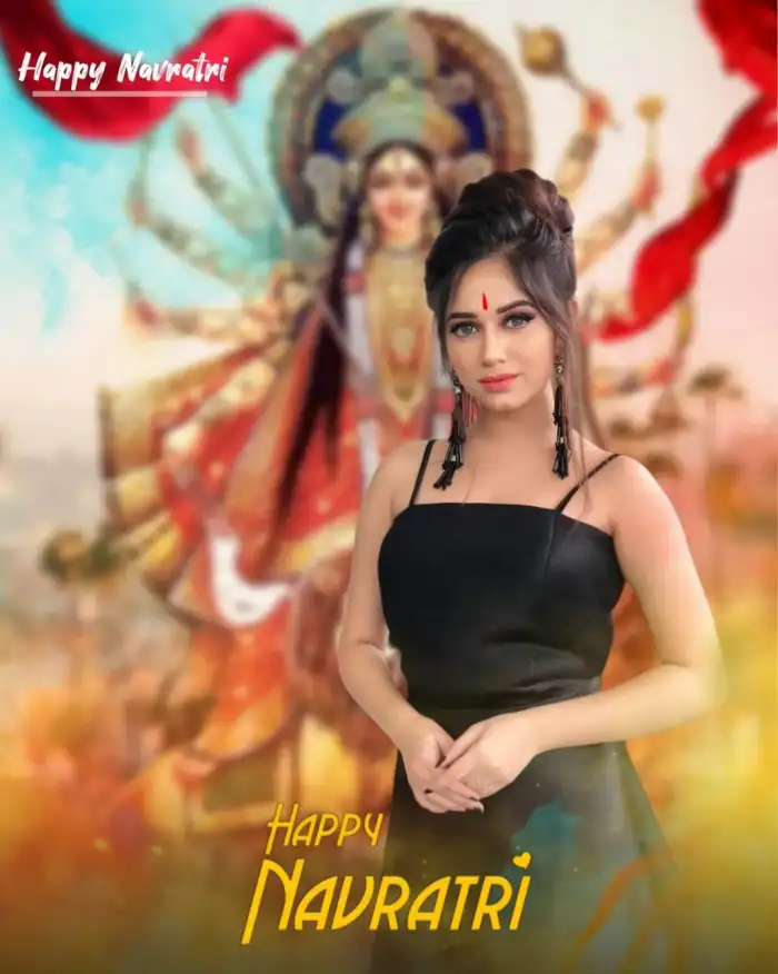 With Jannat Girl Navratri Editing Background HD