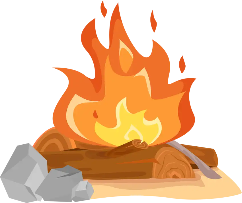 Wood Campfire Burning Fire Clipart PNG HD Images