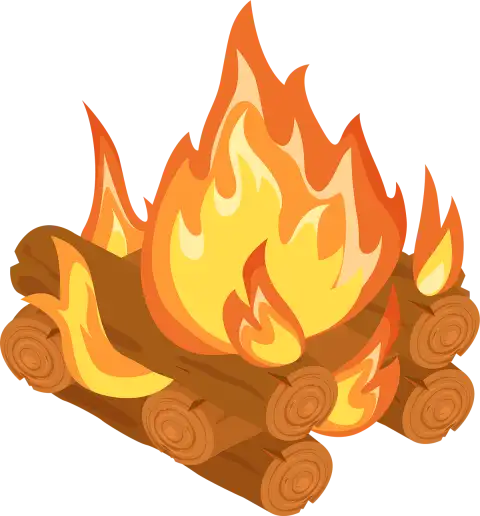 Wood Campfire Burning Fire Clipart PNG HD Photos