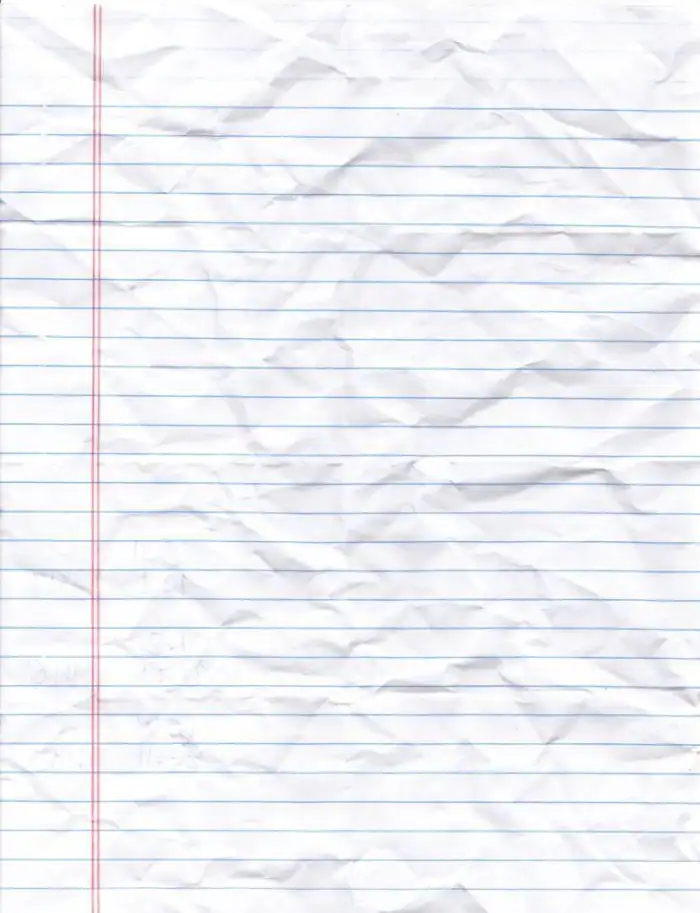 Wrinkled Notebook Paper Background HD Images