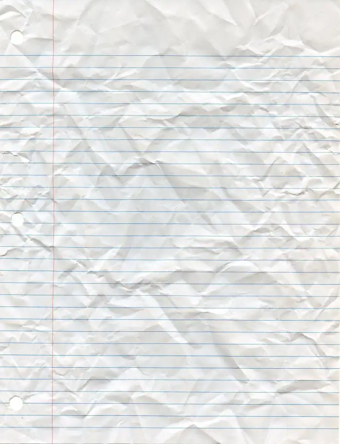 Wrinkled Notebook Paper Background HD Images