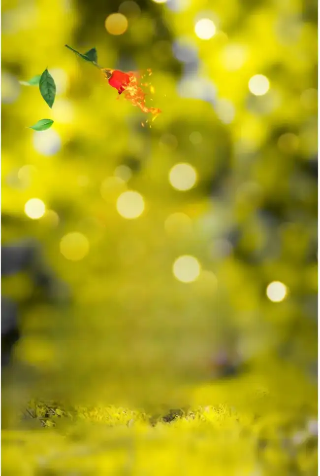 Yellow Bokeh Blur CB Background HD Download