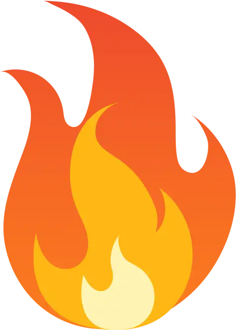 Yellow Cartoon Clipart Fire Burining PNG