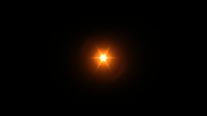 Yellow Colorful Lens Flare PNG