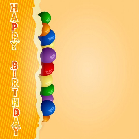 Yellow Happy Birthday Background  Full Hd