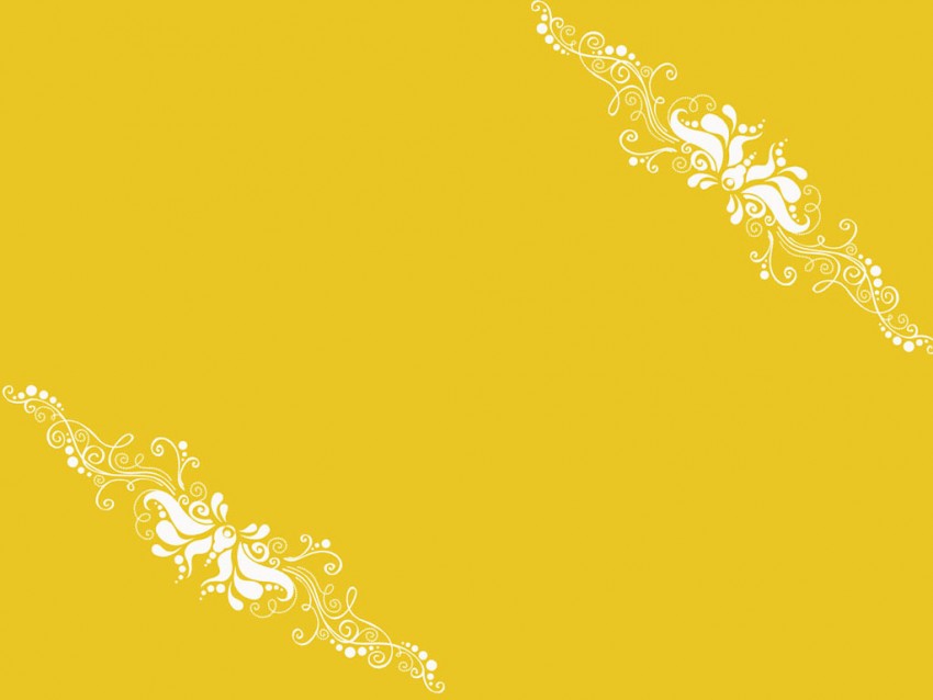 Yellow Ornaments PPT Template Design   Backgrounds