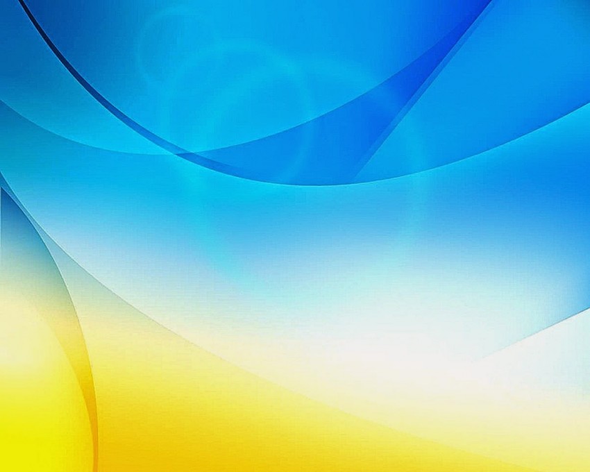 Yellow With Blue Gradient PowerPoint Background