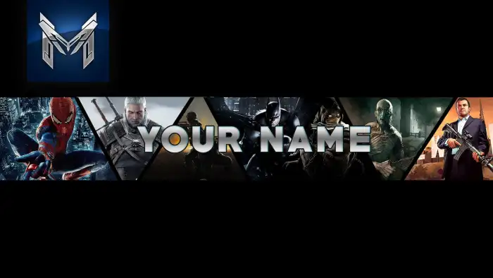 Youtube Gaming Banner Character Art Background Free Images